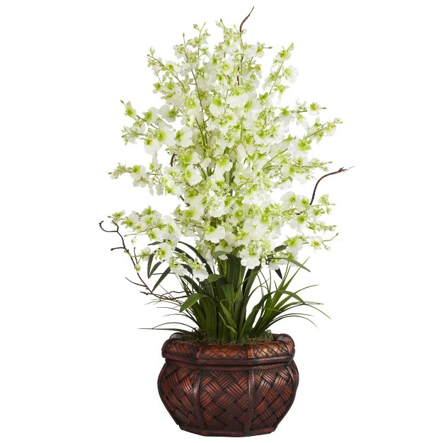 Nearly Natural 30-in Dancing Lady Silk Flower Arrangement