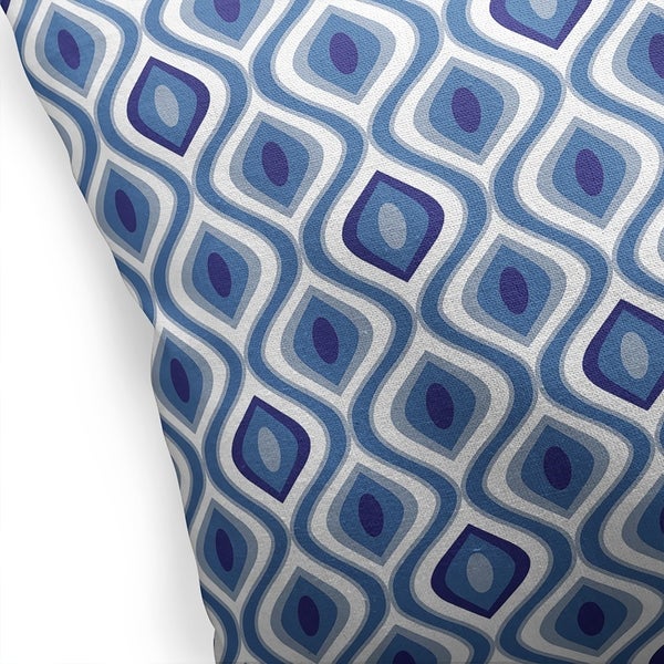 YE DARK BLUE Indoor|Outdoor Pillow By Kavka Designs - 18X18