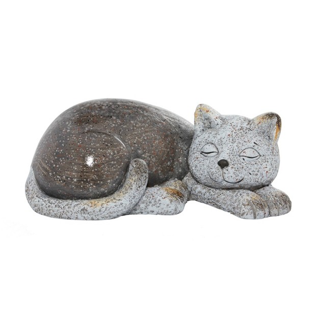 Magnesium Oxide Country Cats Garden Sculpture Gray Olivia amp May