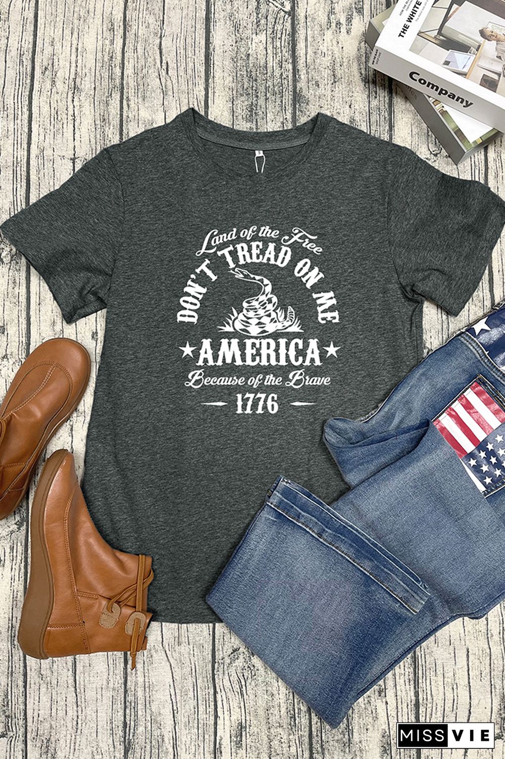 Dont' Tread On Me Graphic T-Shirt Wholesale