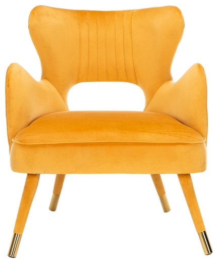 Thelma Wingback Arm Chair Marigold   Midcentury   Armchairs And Accent Chairs   by V.S.D Furniture  Houzz