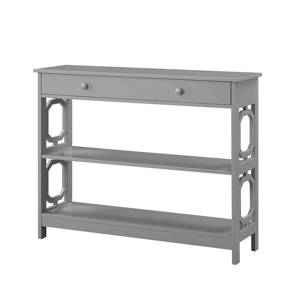 Convenience Concepts Omega 1 Drawer Console Table with Shelves