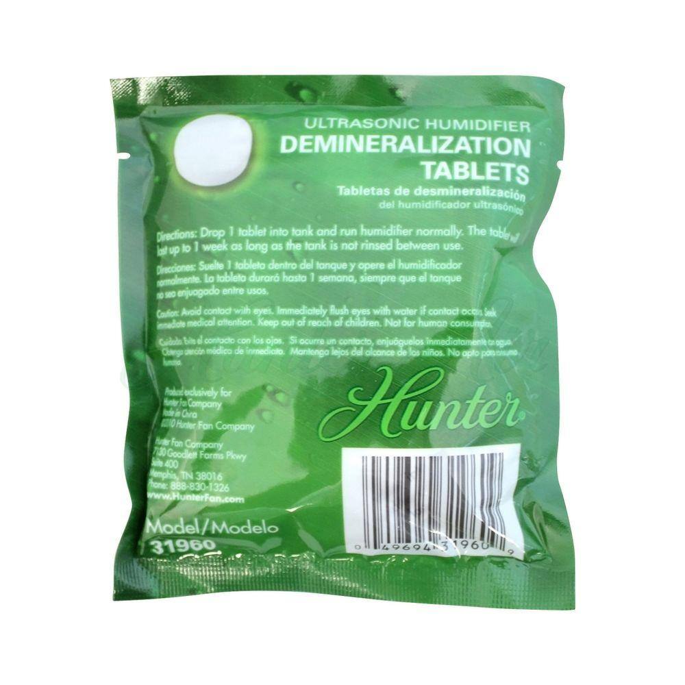 Hunter Ultrasonic Humidifier Demineralization Tablets (12-Pack) 31960