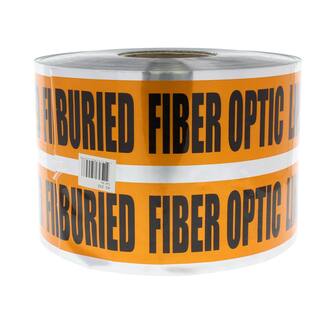 IDEAL 6 in. x 1000 ft. Detectable Underground Caution Buried Fiber Optic Line Orange 42-252