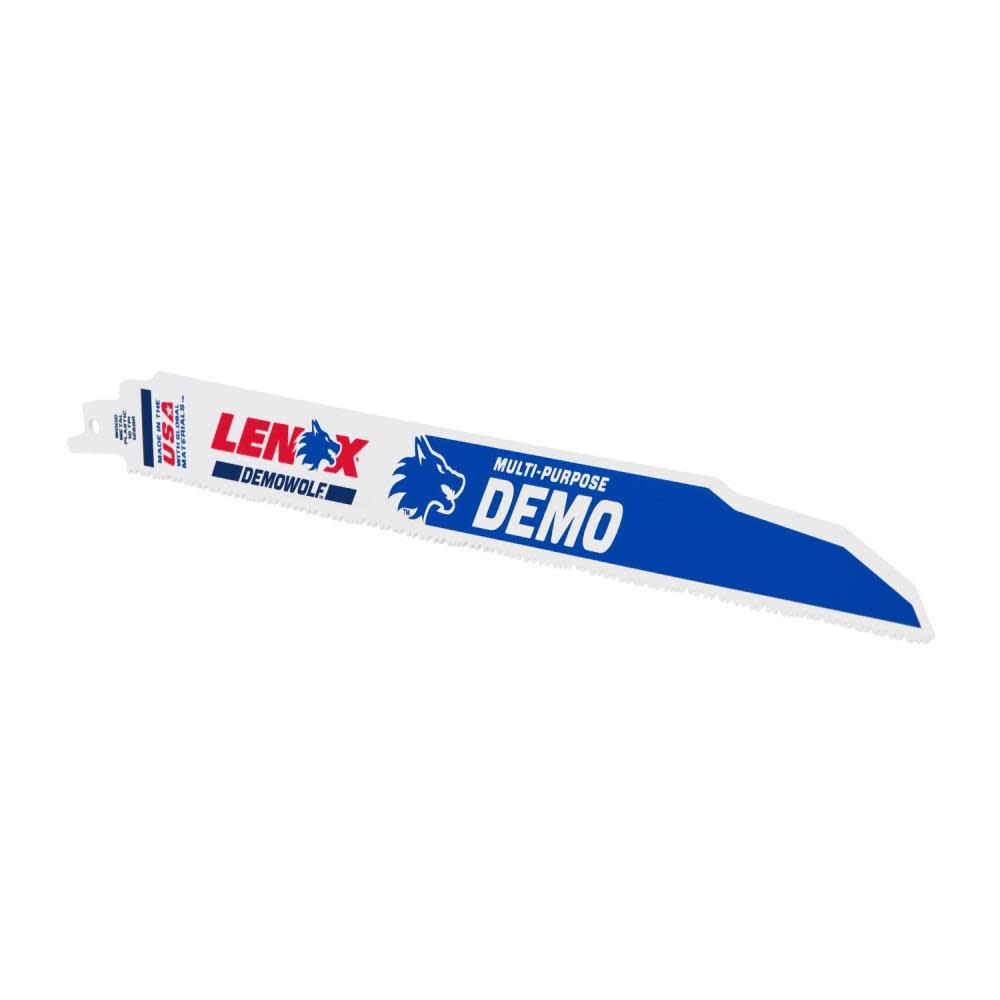 LENOX 12 10 TPI DEMOWOLF Reciprocating Saw Blade 25pk