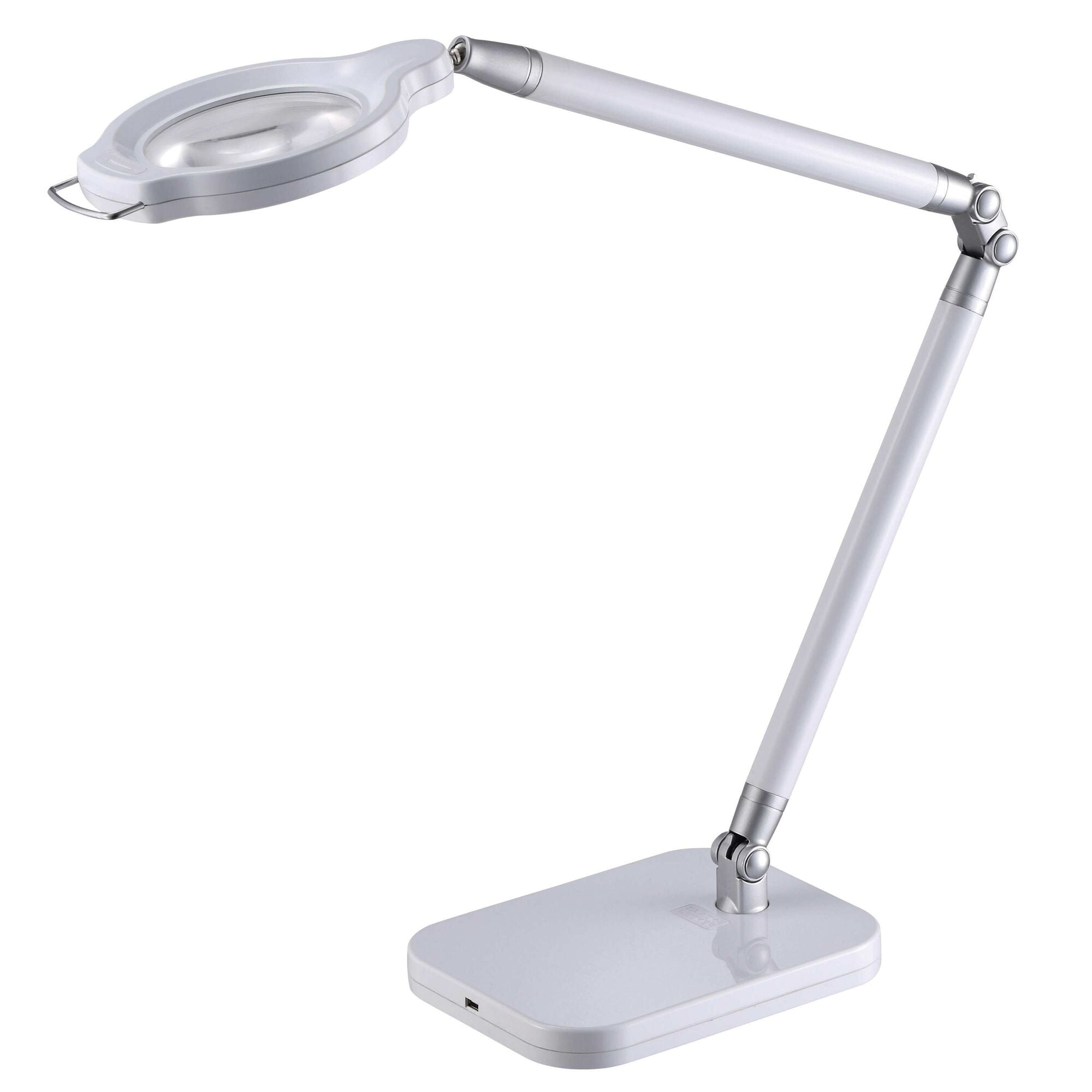 Ultra Reach Magnifier Led Desk Lamp, White