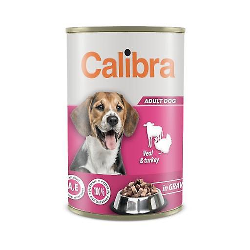 Calibra Beef and Turkey Wet Food in Gravy for Dogs (Dogs ， Dog Food ， Wet Food)