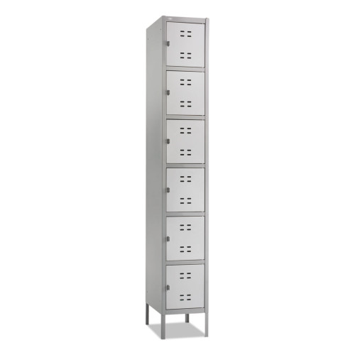 Safco Box Locker， 12w x 18d x 78h， Two-Tone Gray (5524GR)