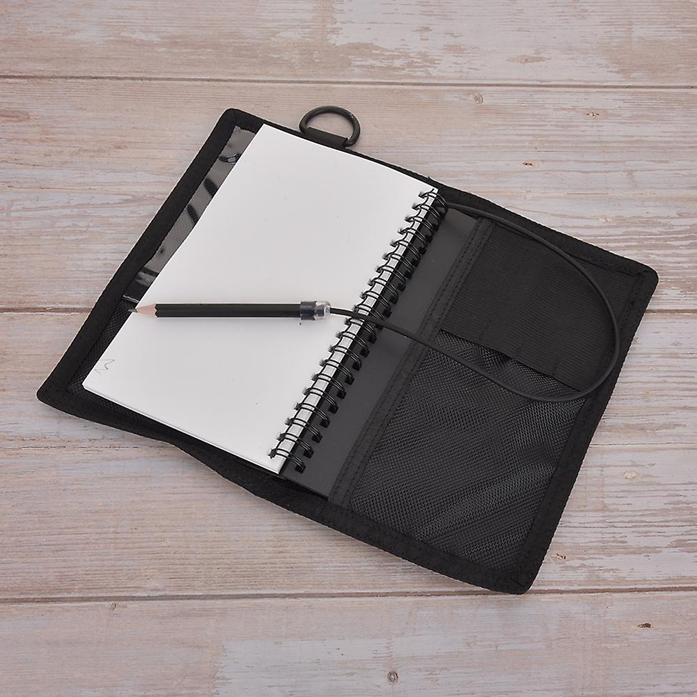 Pu Coating Nylon Cloth Diving Notebook Underwater Writting Plate Scuba Snorkeling Suppliesreflective Stripe