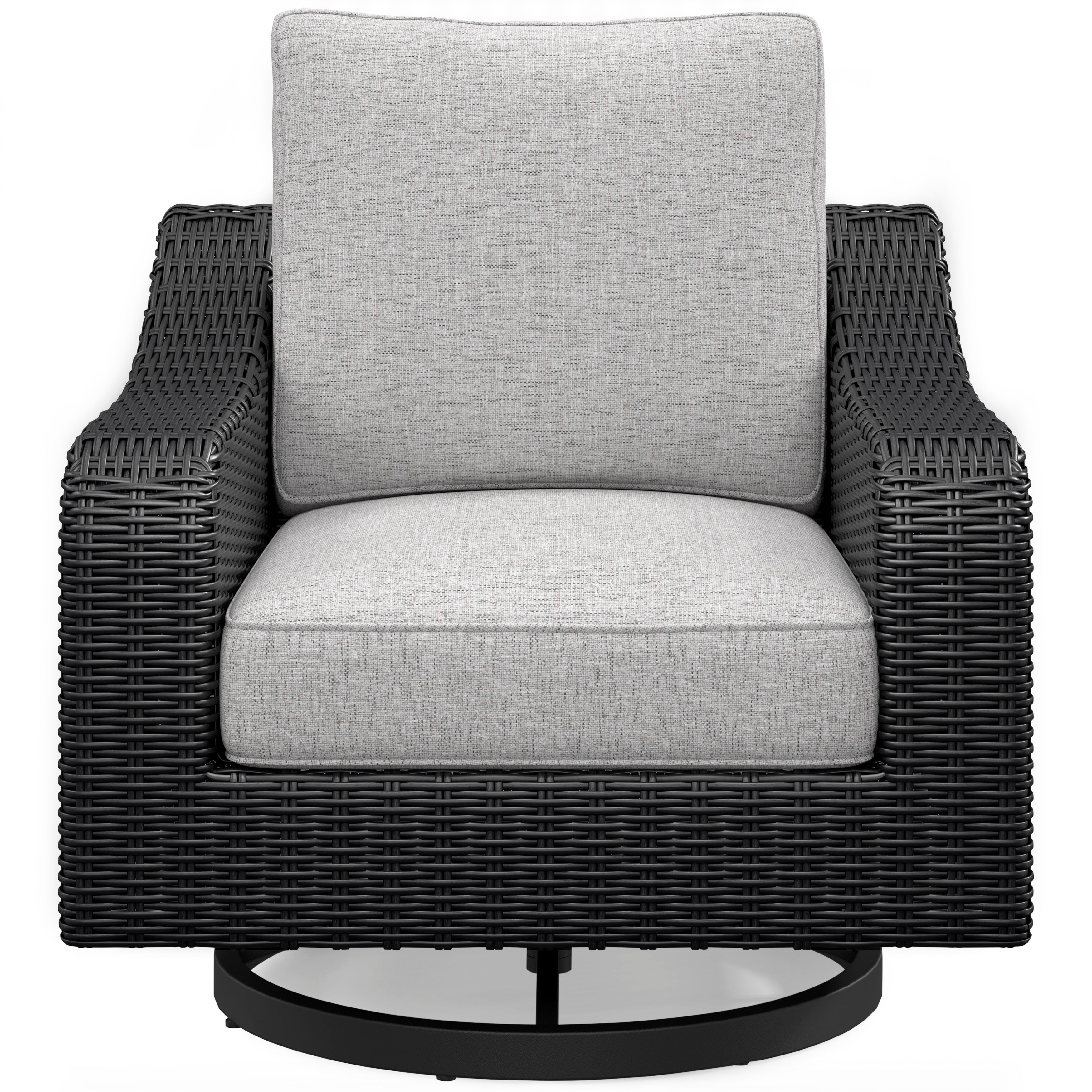 Fire Island Black Outdoor 3-Piece Seating Set (Sofa +2 Swivel Rockers)