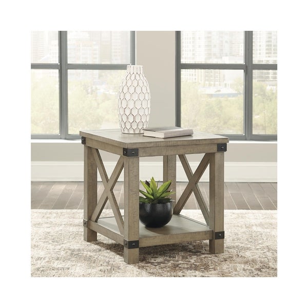 Aldwin End Table - Gray