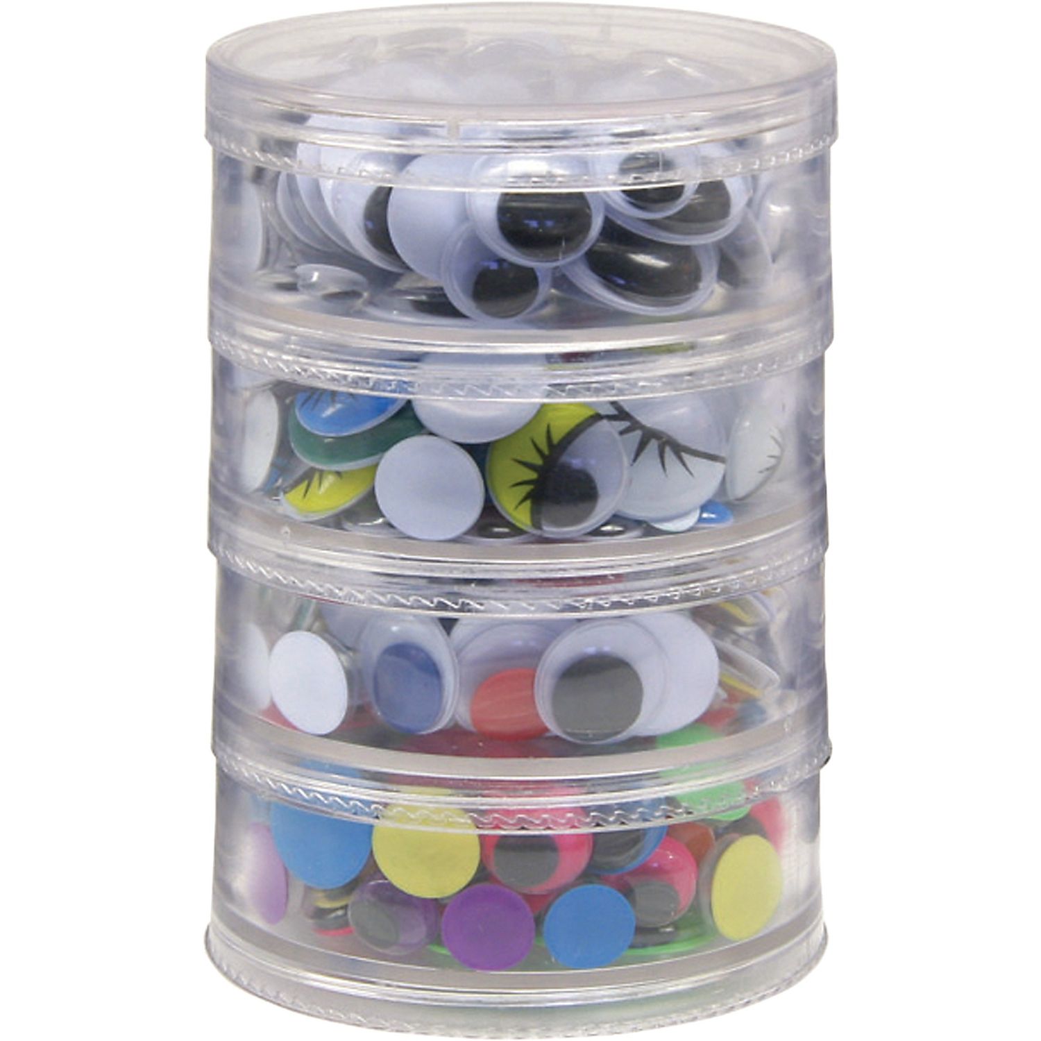 Wiggle Eyes Stackable Storage Jar by The Chenille Kraft Company CKC3409