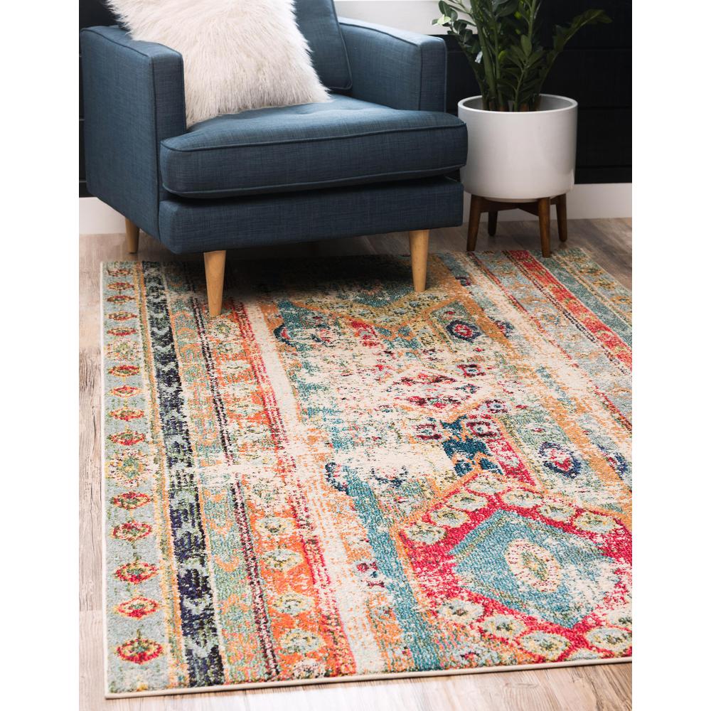 Unique Loom Yellowstone Sedona Rug Blue/Beige 5' 1