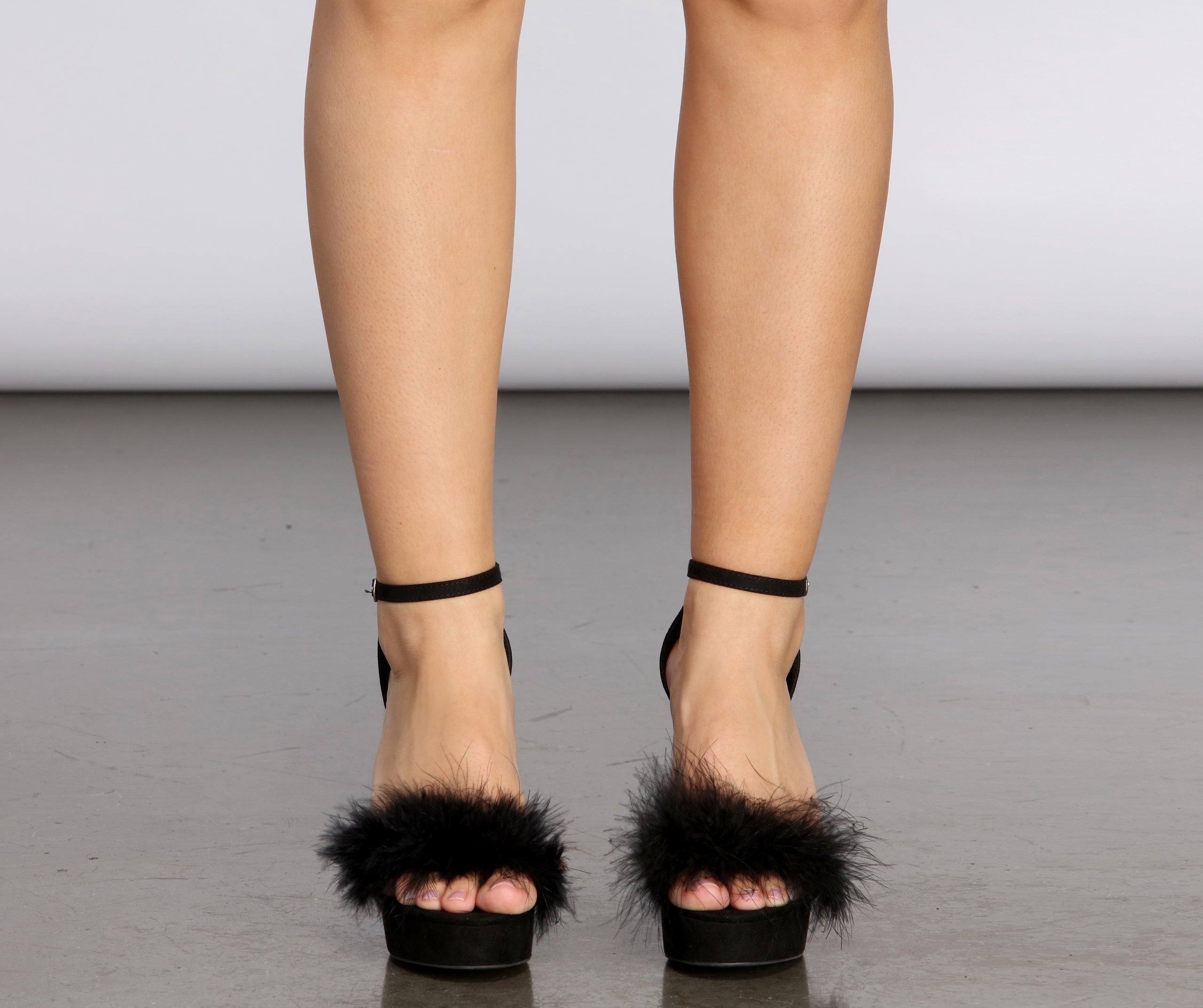 Marabou's Most Wanted Fur Platform Heels