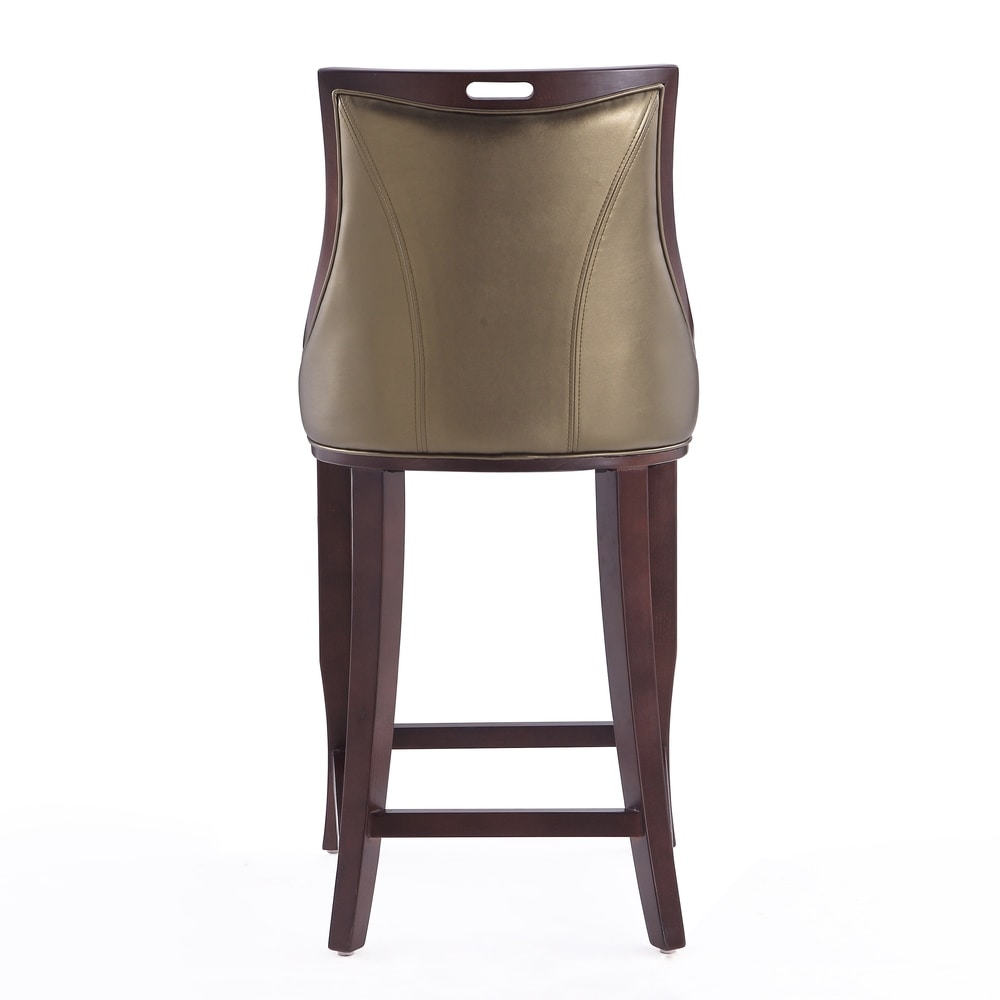 Emperor Upholstered Wood Bar Stool