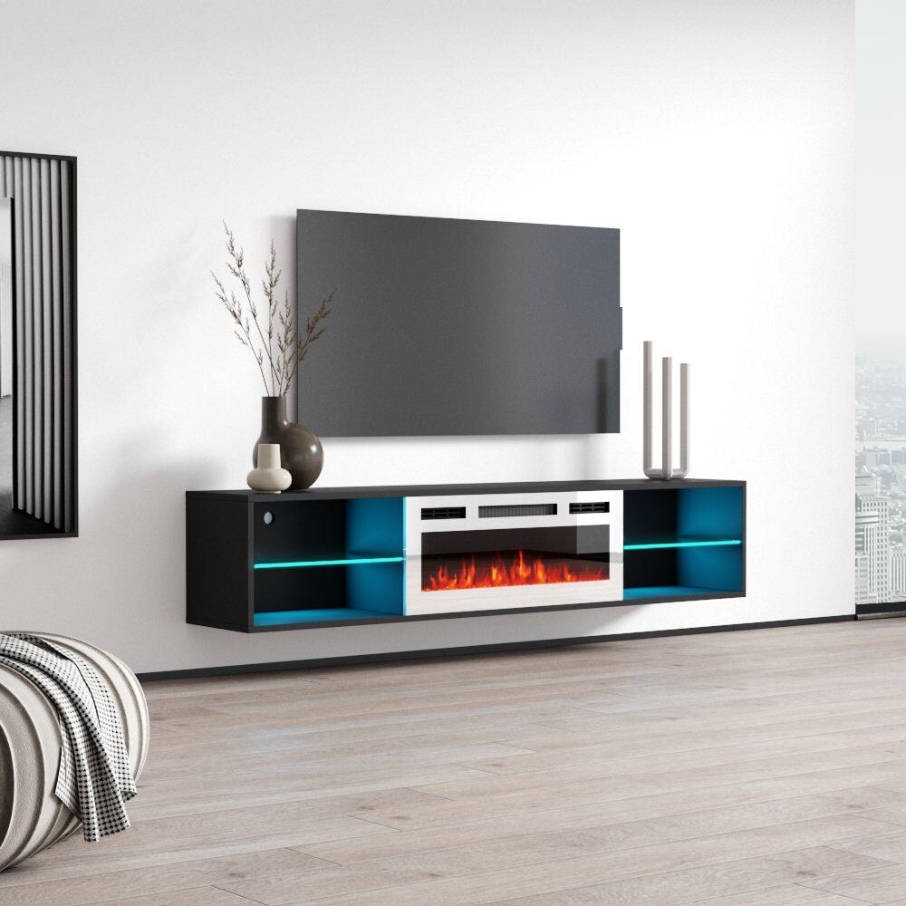 Lima WH EF Wall Mounted Electric Fireplace 72\