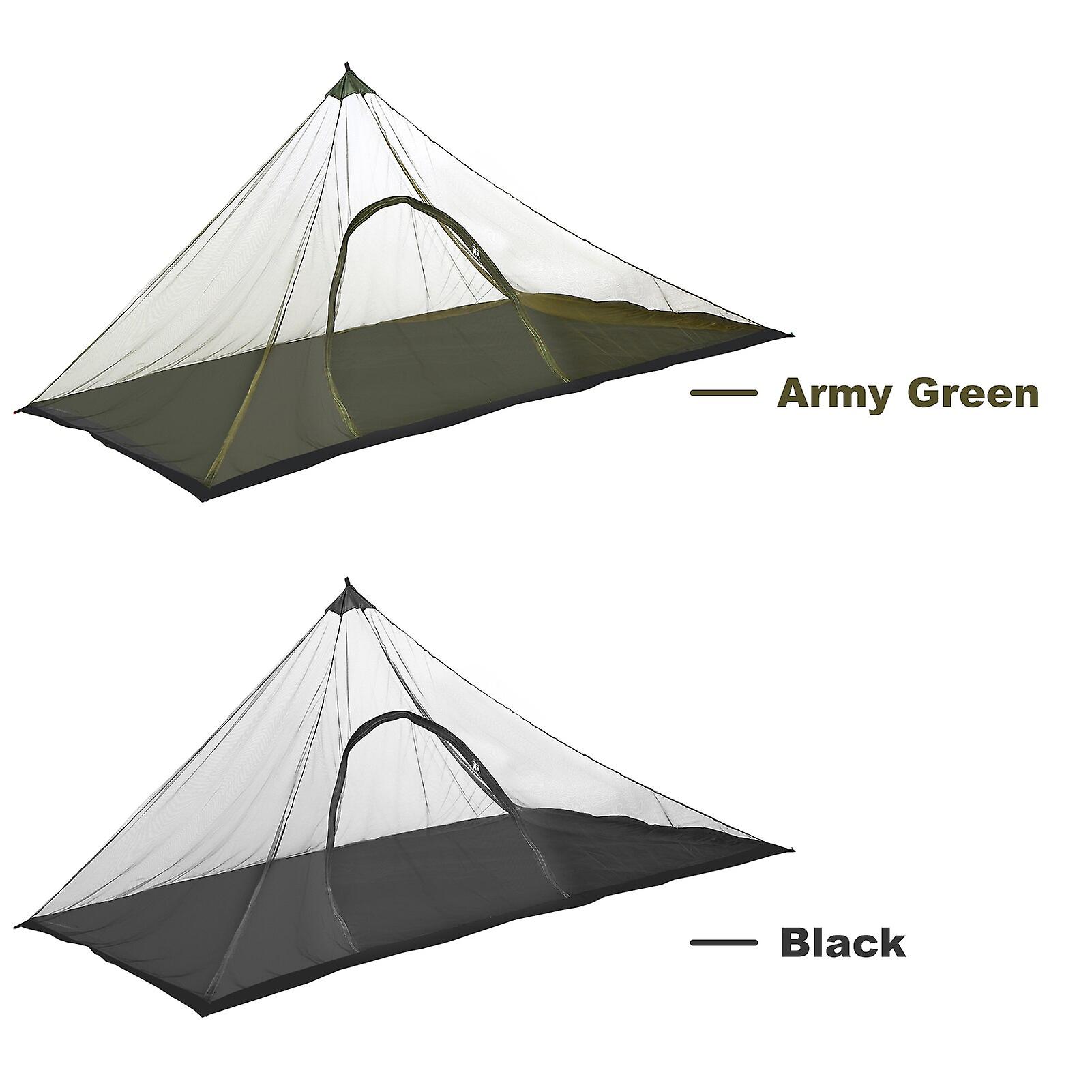 Ultralight Mesh Tent Portable Backpacking Mountaineering Trekking Pole Tent Inner Mesh Waterproof Mosquito Repellent Mesh Net