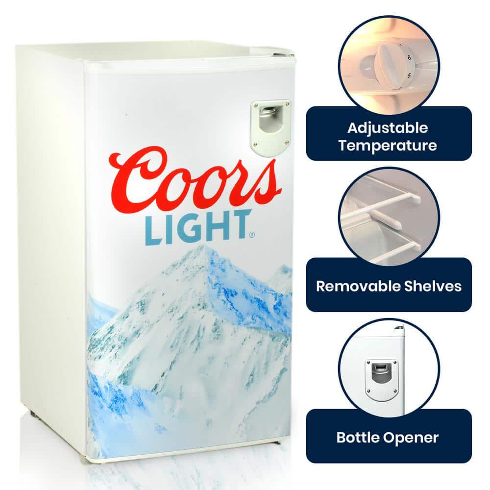 Koolatron 33 cu ft Coors Light Mini Fridge in White