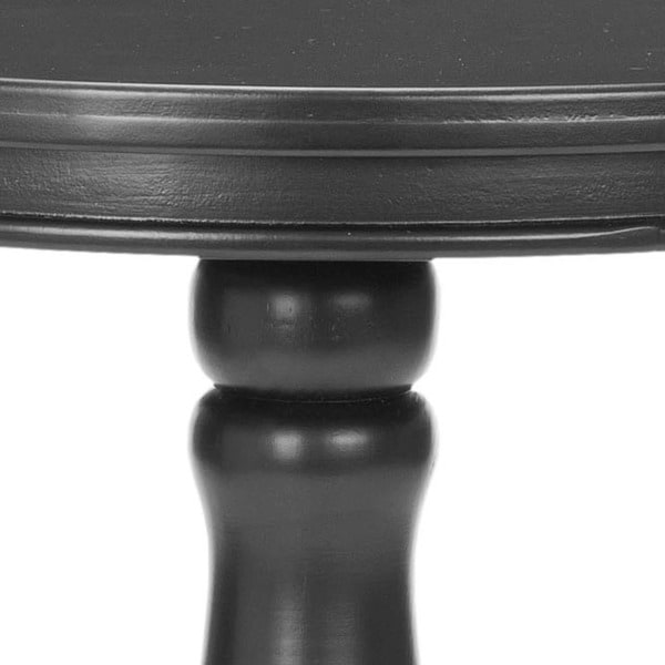 SAFAVIEH Arles Black Round Side Table - 20.1