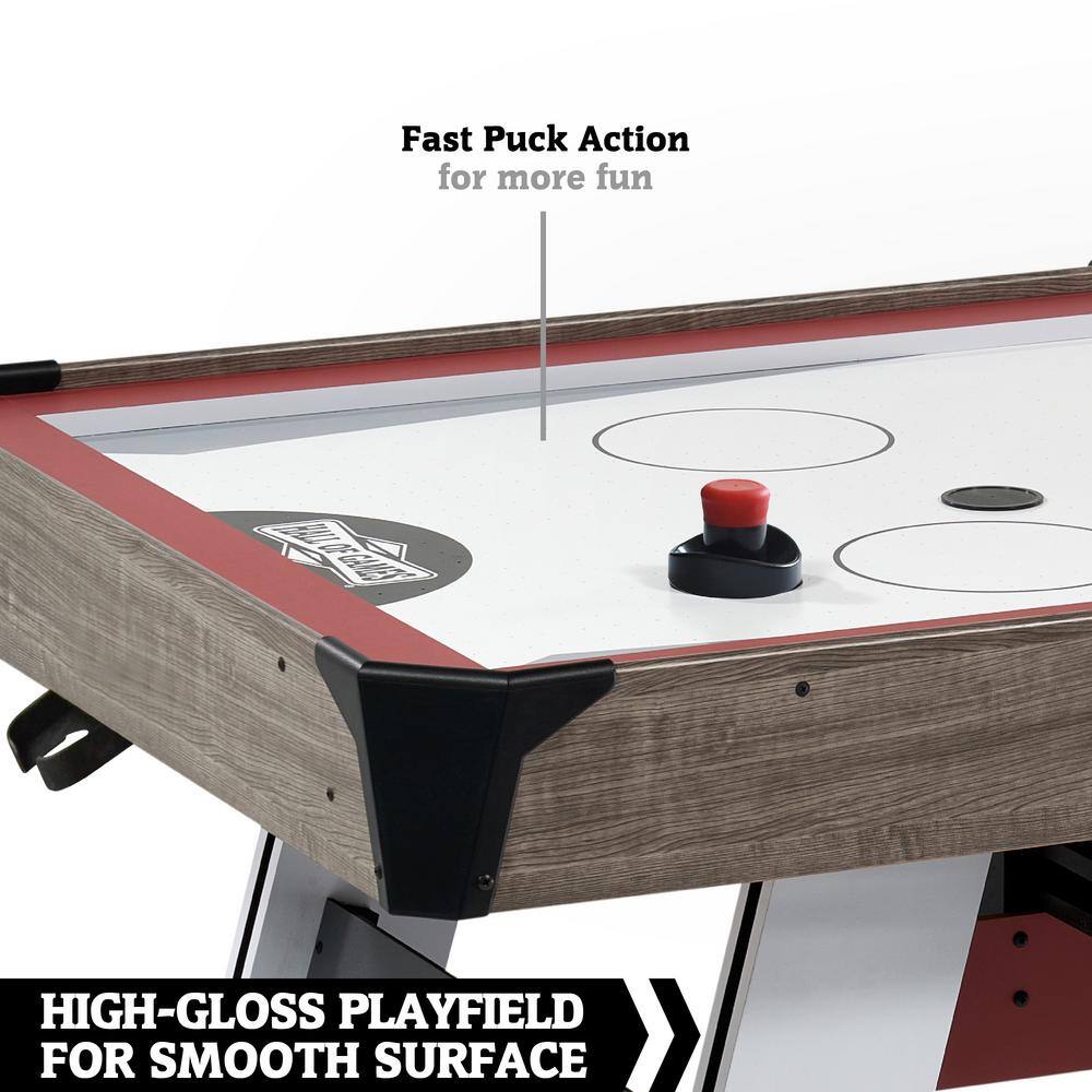 HALL OF GAMES 66 in. Air Powered Hockey with Table Tennis Top AH066Y23003