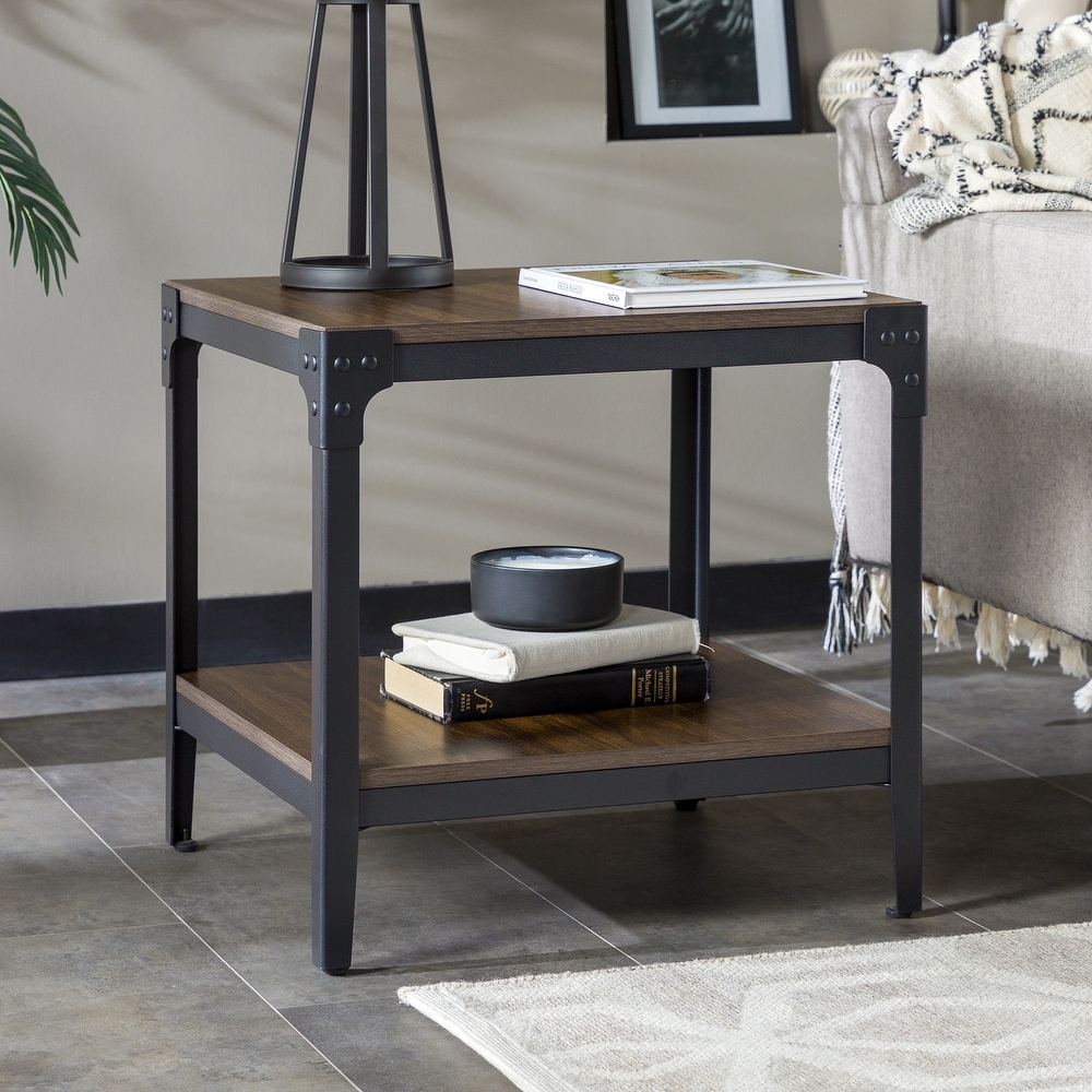 Middlebrook Witten Angle Iron Side Tables (Set of 2)