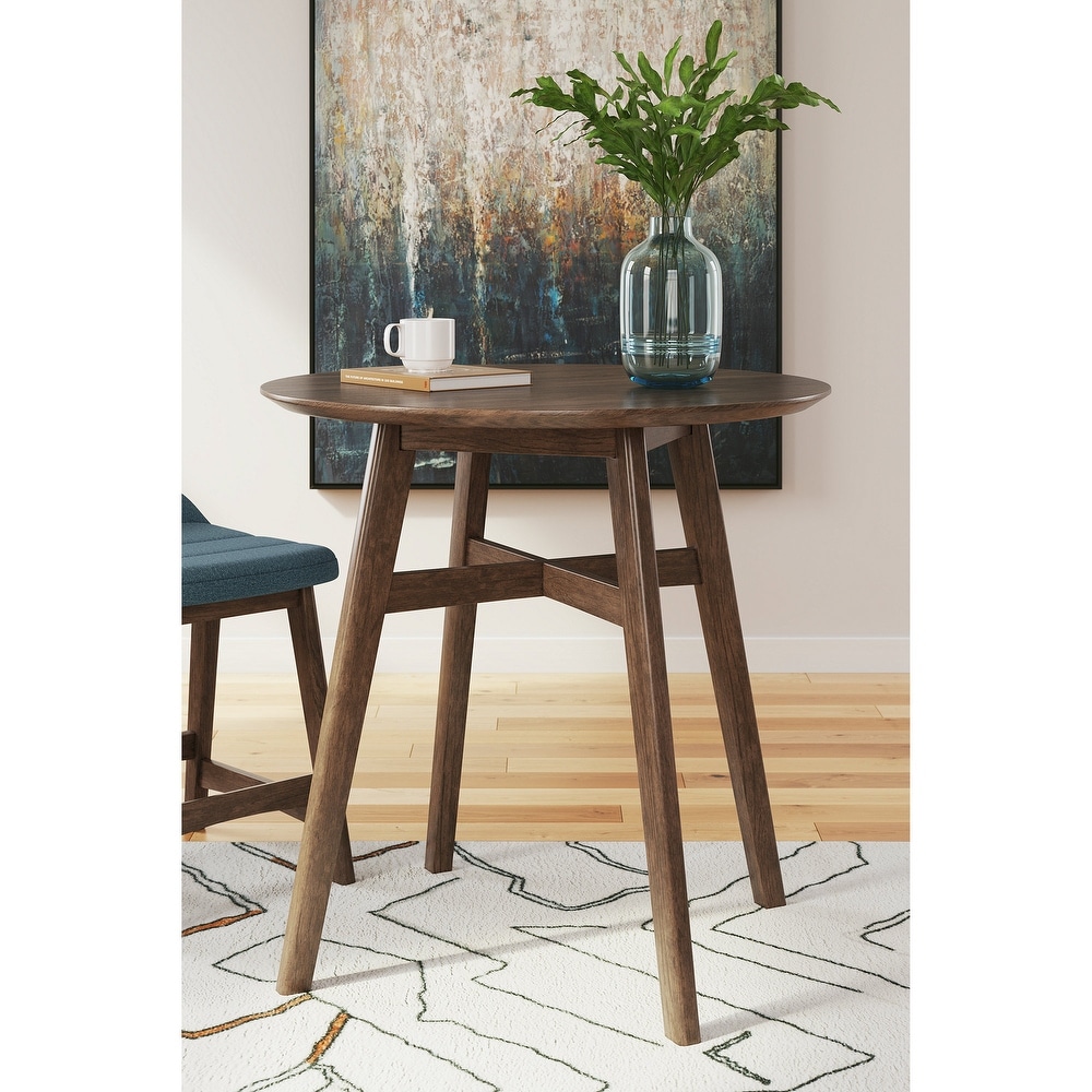 Signature Design by Ashley Lyncott Brown Round Counter Height Dining Table   36\