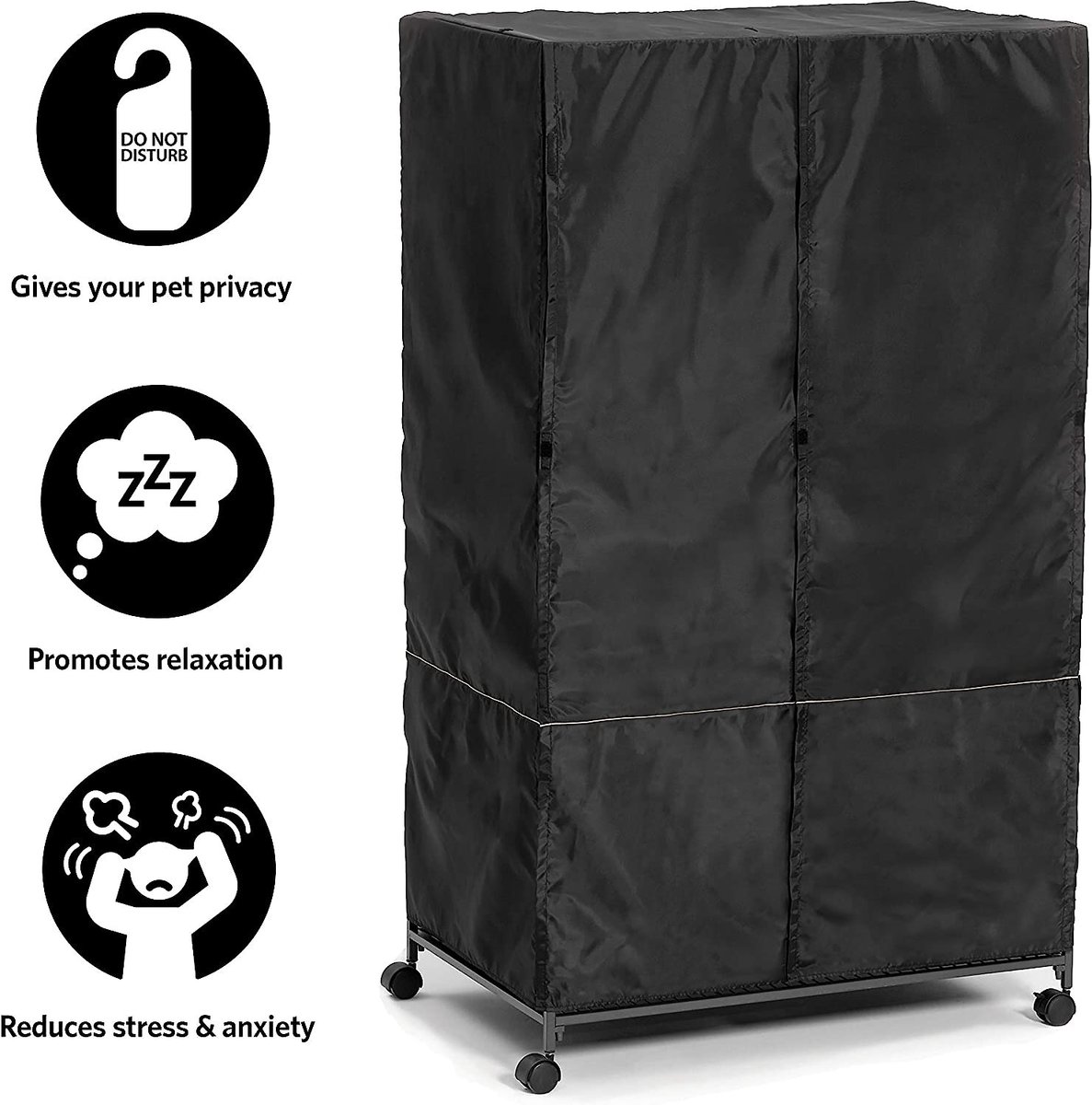 MidWest Ferret Nation and Critter Nation Ferret Cage Cover， Black