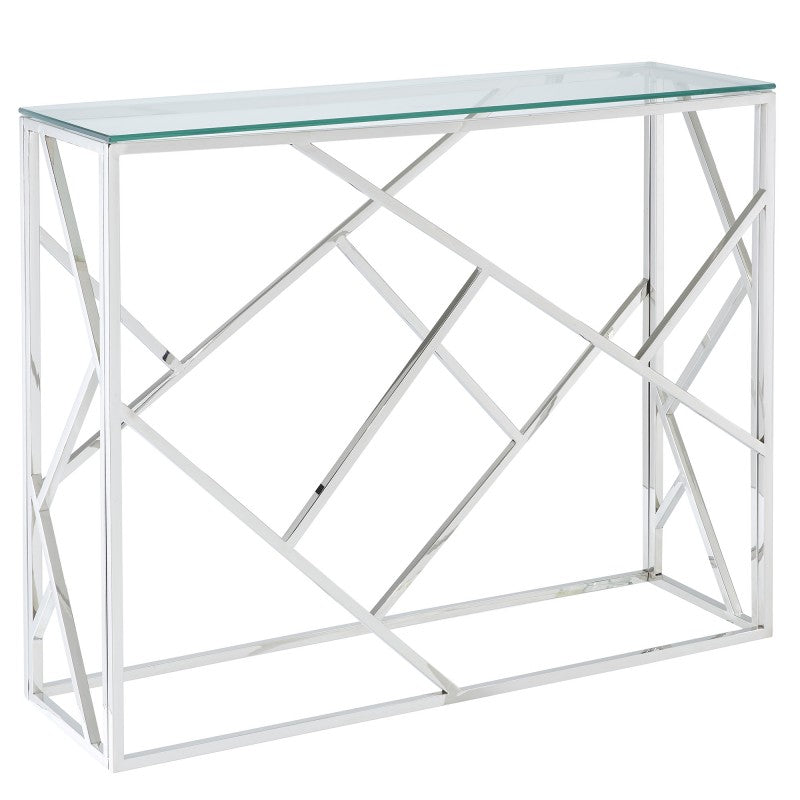 Inspire 502492CH Juniper Console Table in Chrome