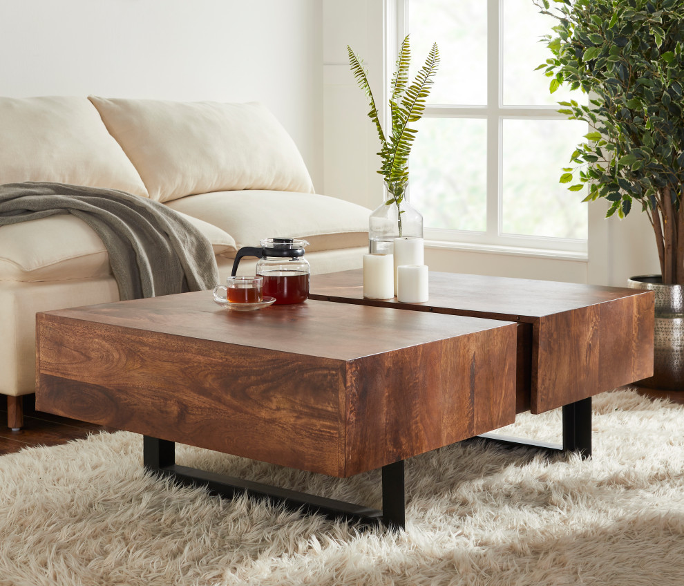 Glide Coffee Table   Industrial   Coffee Tables   by Oak Idea Corporation  Houzz