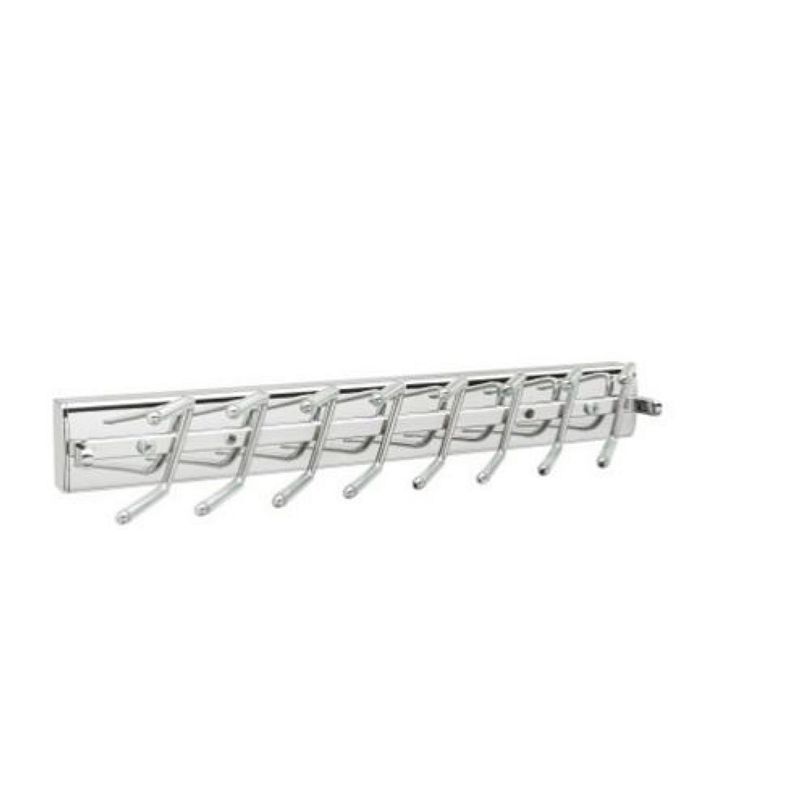 Rev-A-Shelf Sidelines 14 Inch Pop Out Deluxe Tie Rack， Chrome， TRCPOSL-14-CR-1