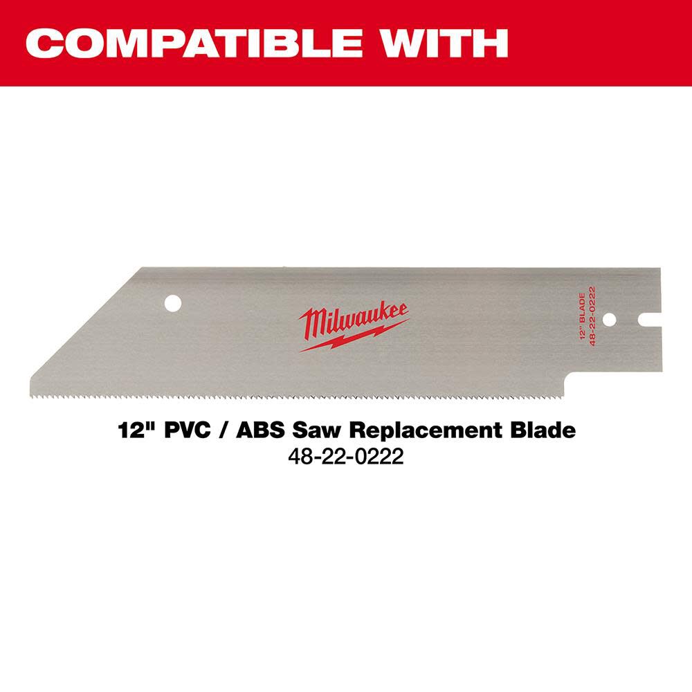 Milwaukee 12 in. PVC/ABS Saw 48-22-0212 from Milwaukee