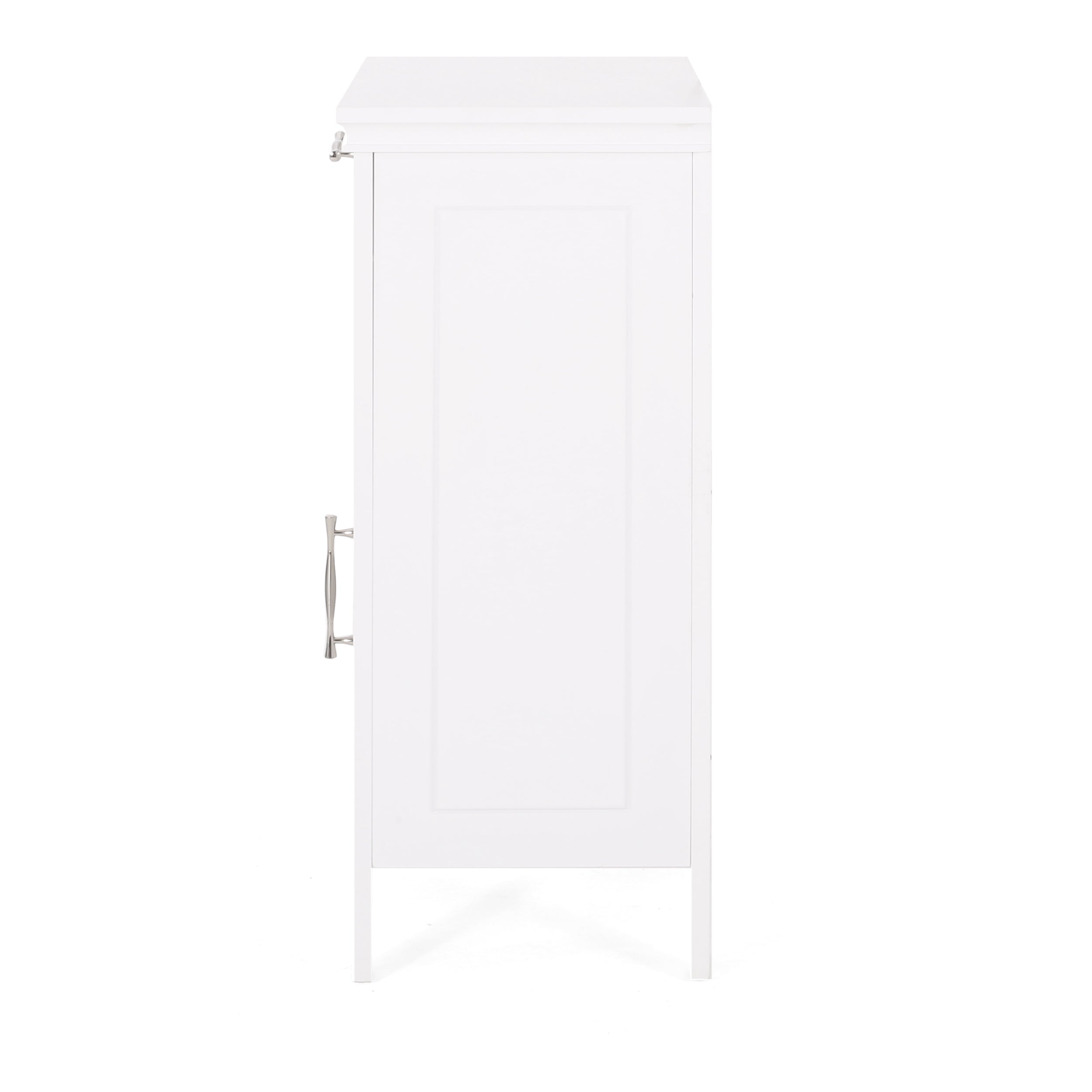 Meader Modern Bathroom Floor Storage Cabinet with Drawer