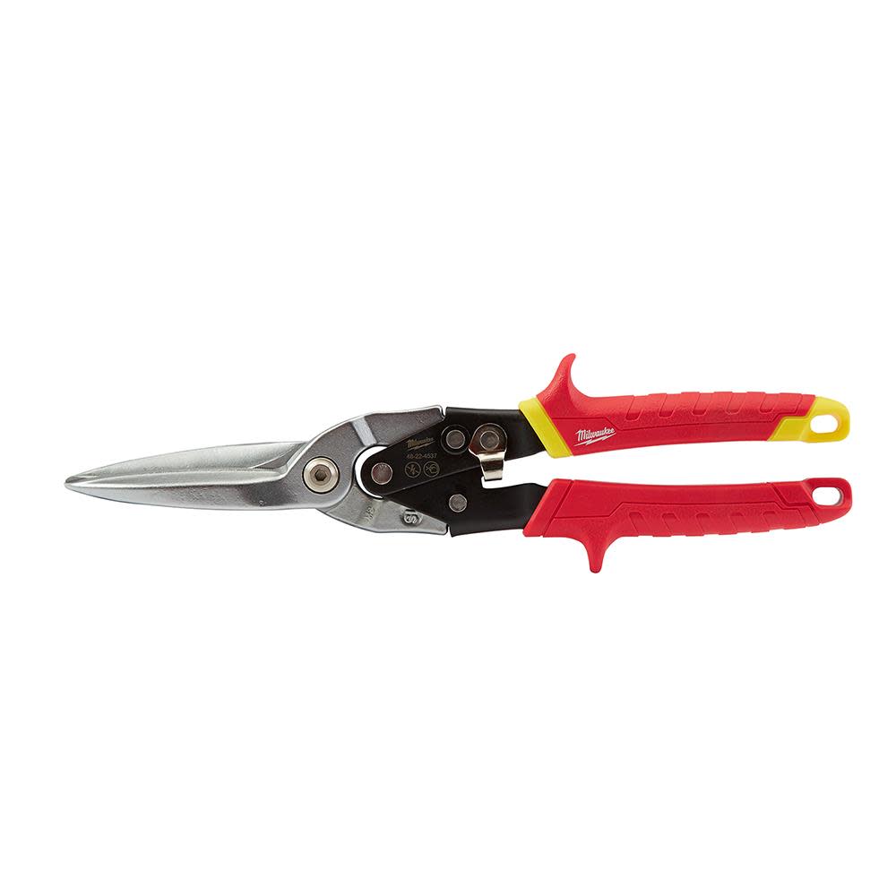 Milwaukee Long Cut Straight Aviation Snips 48-22-4537 from Milwaukee