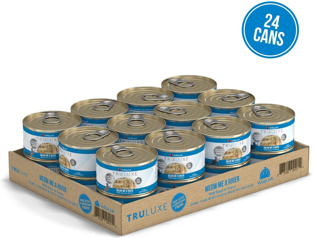 Weruva Truluxe Meow Me A River with Basa in Gravy Grain-Free Canned Cat Food