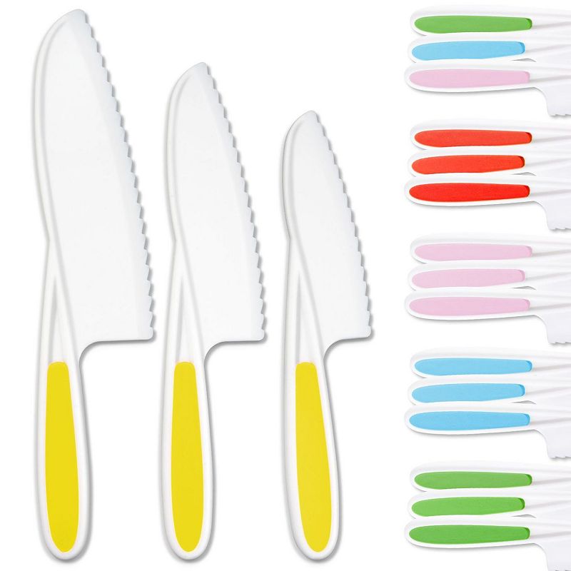 Kids Knife Set for Cooking and Cutting Fruits， Veggies and Cake