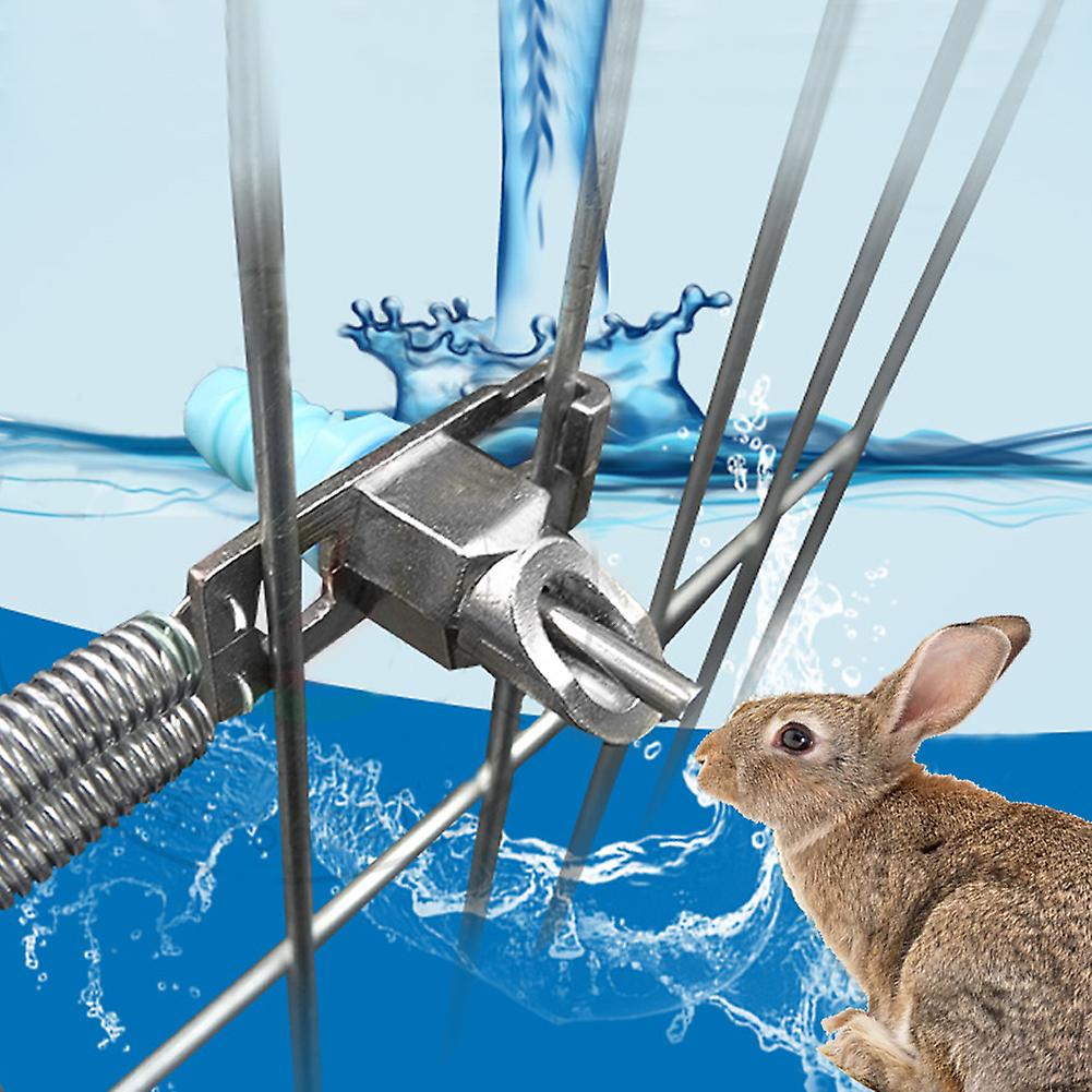 20pcs Automatic Rabbit Drinker Double Spring Rabbit Waterer Drinking Nipple Tool Farm Accessory