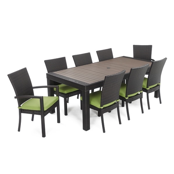 Deco 9 Piece Aluminum Outdoor Patio Dining Set