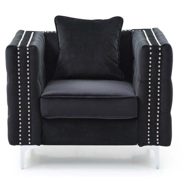 Paige Tufted Velvet Living Room Chair