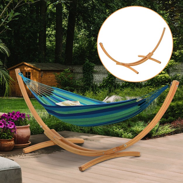 Wooden Hammock Stand Universal Garden Picnic Camp Accessories 264lbs