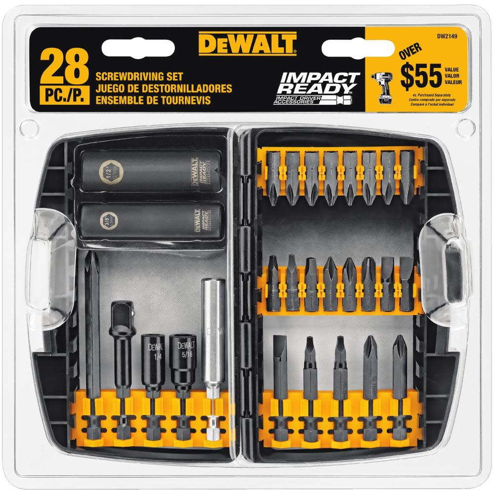 DEWALT 28 Pc Impact Driver Accessory Set (DW2149)