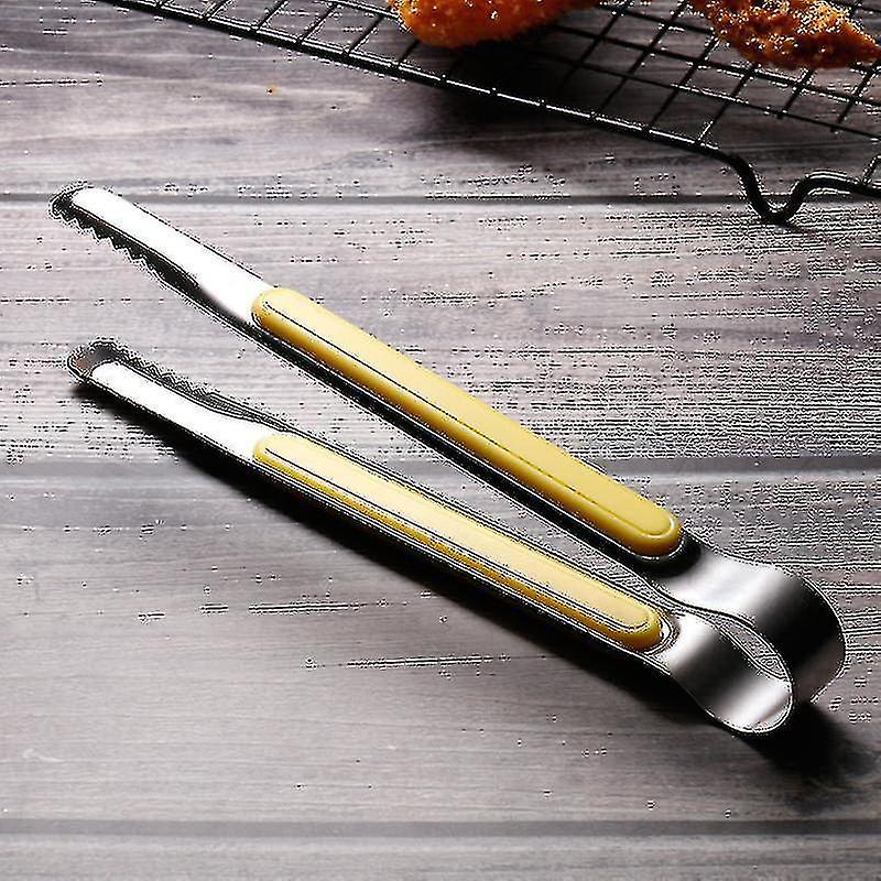 Bbq Tool Stainless Steel Kitchen Tongs， Kitchen Serving Tongs， Metal Food Tongs With Non-slip Comfor