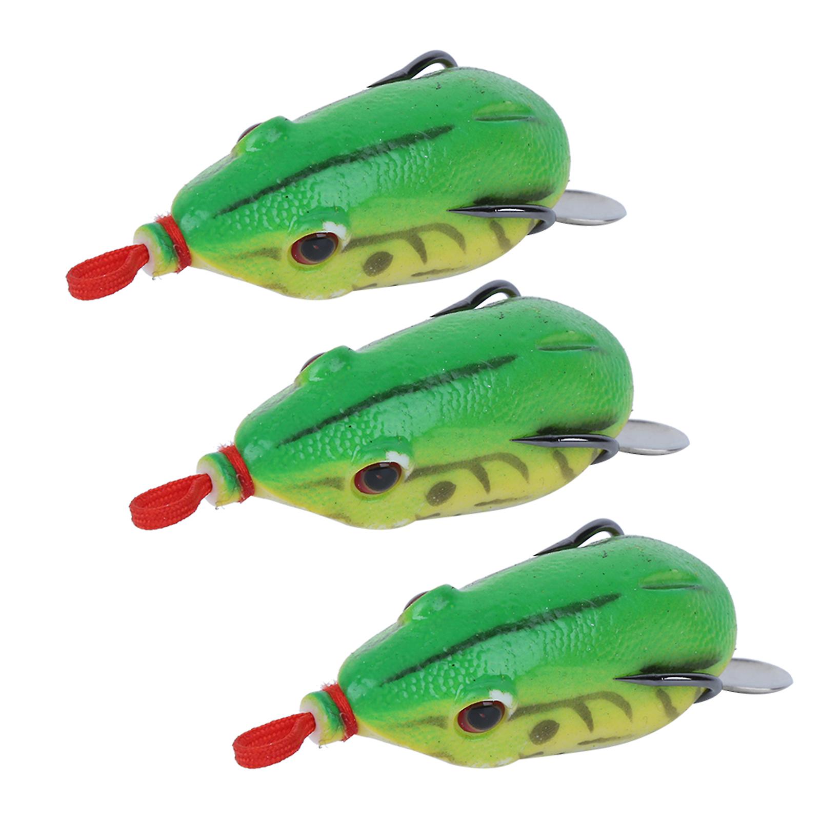 3pcs Artificial Simulation Soft Sequin Fishing Lure Bait Fishing Accessory 5.5cm5#