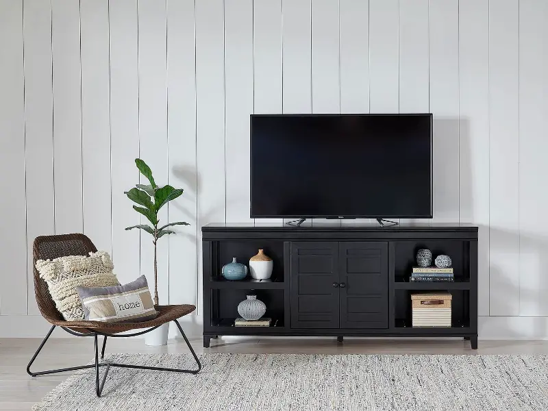 Reagan Raven Black 72 TV Stand