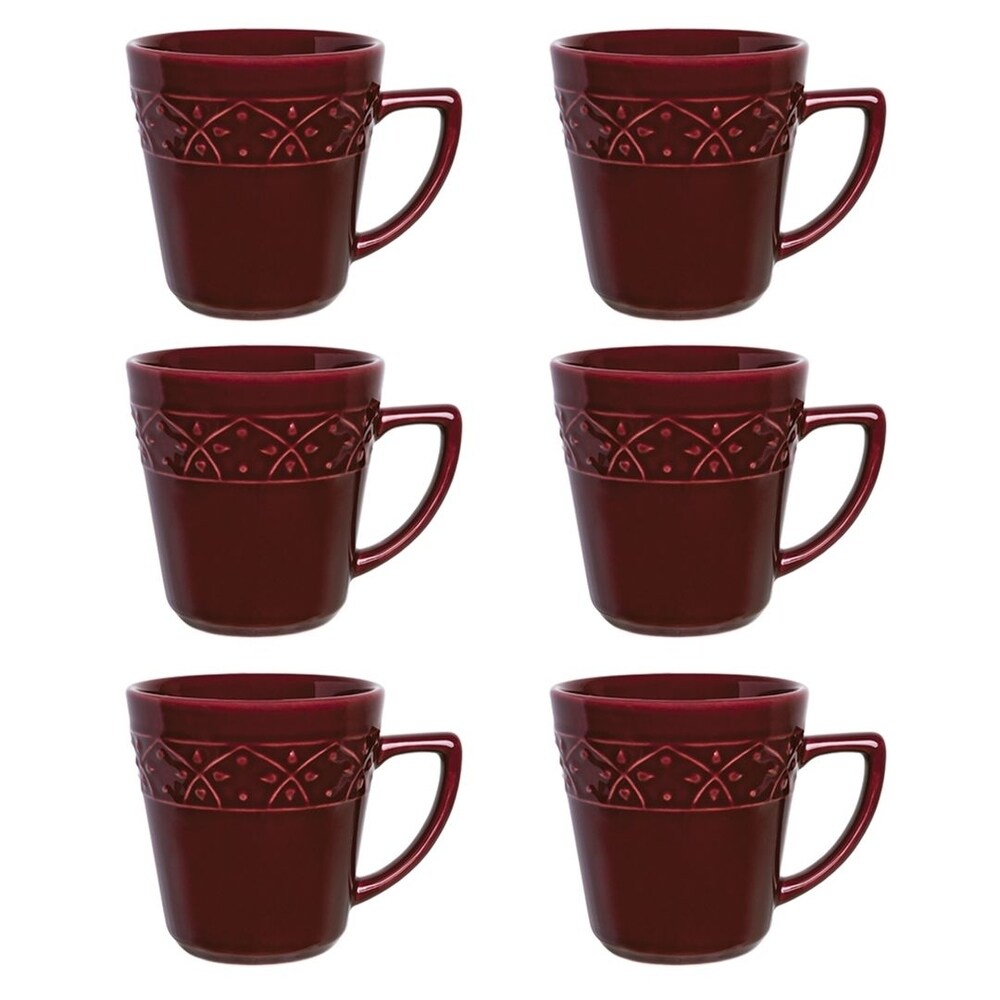 Manhattan Comfort Mendi 6 Mugs (12.17 oz.)