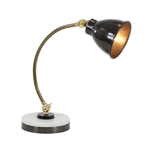 Metal Desk Lamp With Spotlight Shade Black Olivia amp May