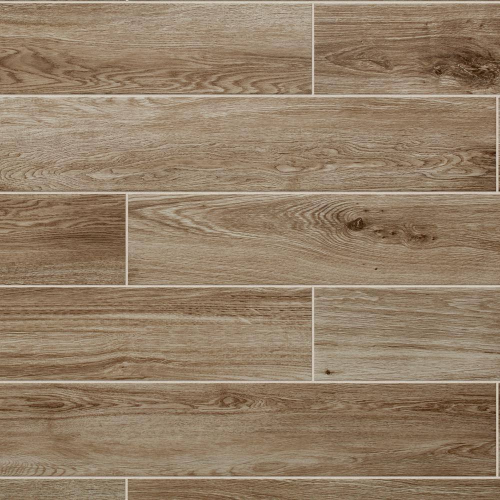 Daltile Trace Meadow Golden Brown 6 in. x 36 in. Glazed Porcelain Floor and Wall Tile (348 sq. ft.Pallet) TM07636HDPL1PR