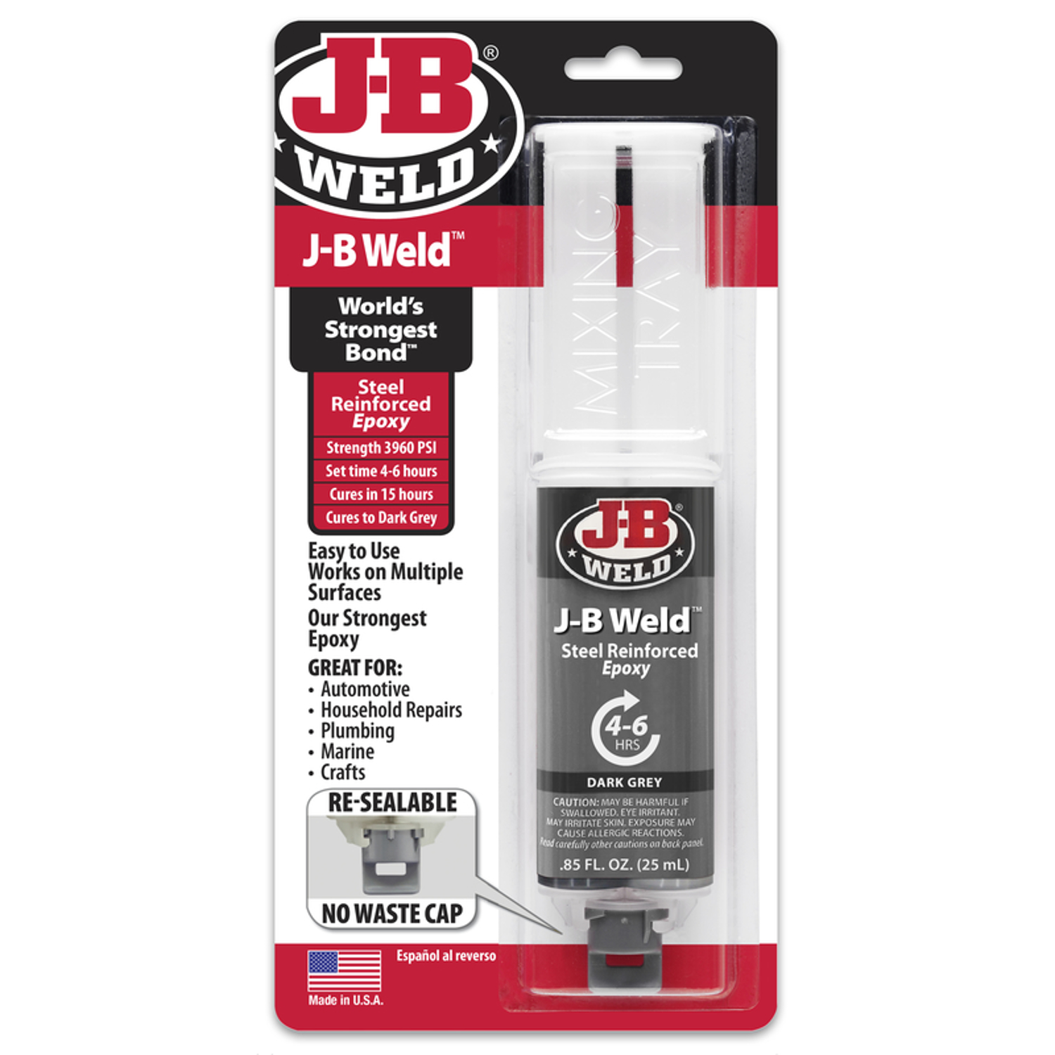 J-B Weld Extra Strength Epoxy Syringes 0.85 oz