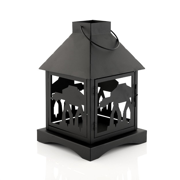 Seven20 Star Wars Black Stamped Lantern Imperial At at Walker 12 Inches Tall