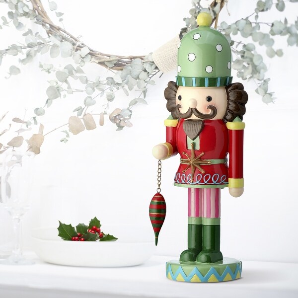 14 Resin Nutcracker With Ornament