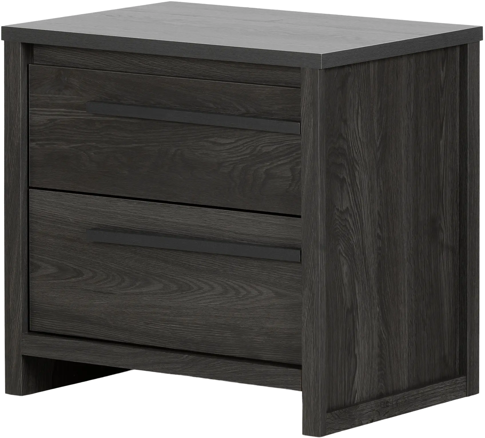 Lensky Modern Gray Oak Nightstand - South Shore